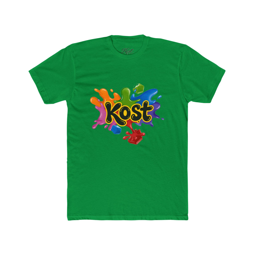 Kost Rainbow Paint Splash Tee — Colorful Graphic Cotton T-Shirt