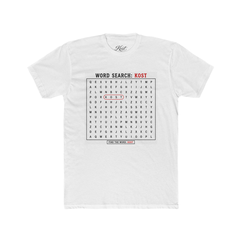 Word Search T‑Shirt — "Kost" Puzzle Graphic Tee