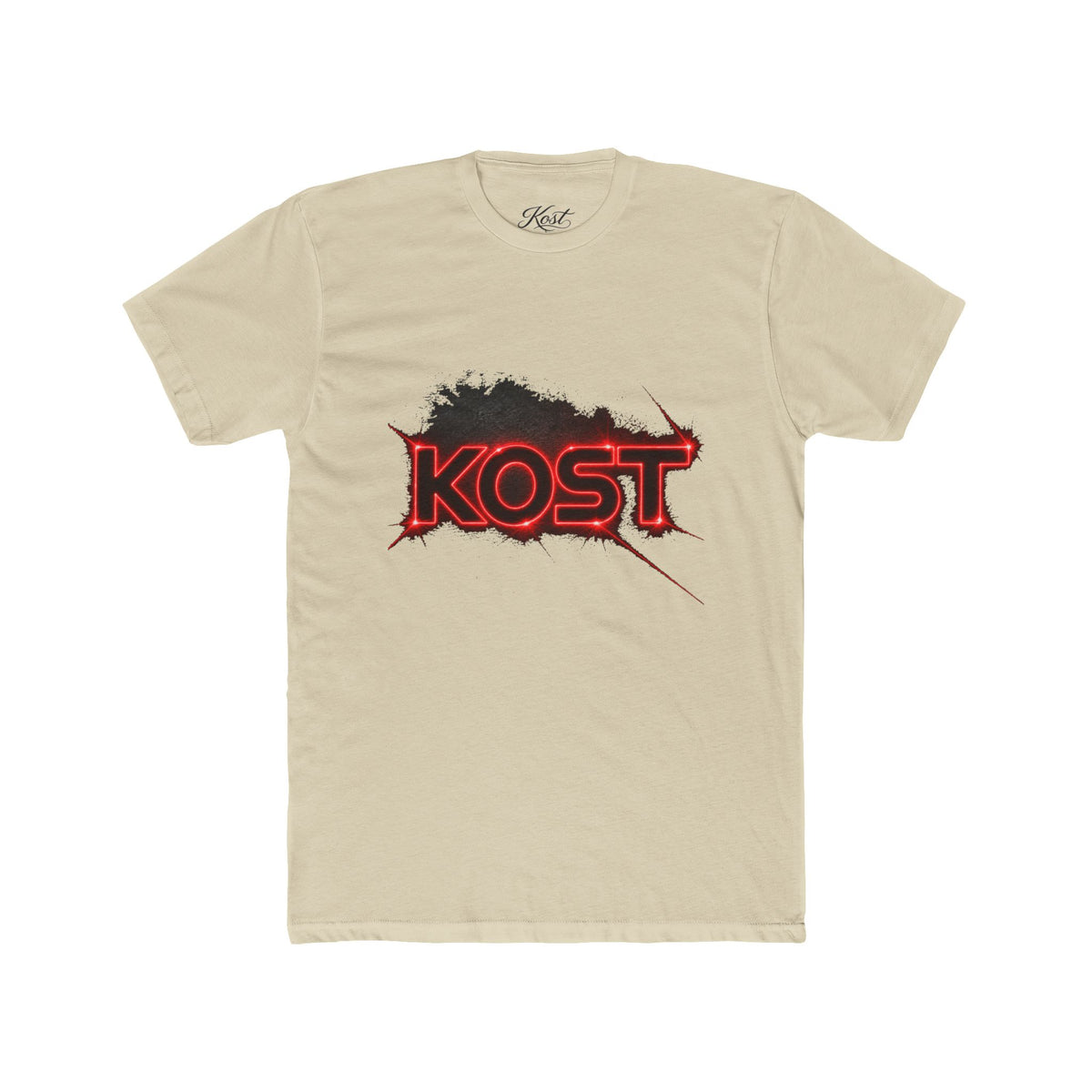 KOST Graphic T-Shirt – Distressed Red Logo Streetwear Tee