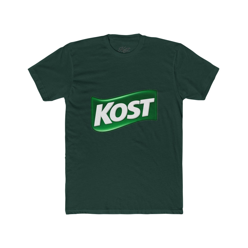 KOST Logo Tee — Vintage Green Wave Graphic T-Shirt