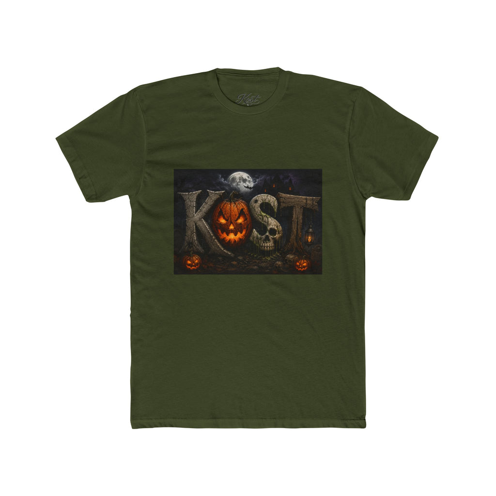 Halloween Pumpkin Skull Tee — KST Jack-O'-Lantern Graphic T-Shirt