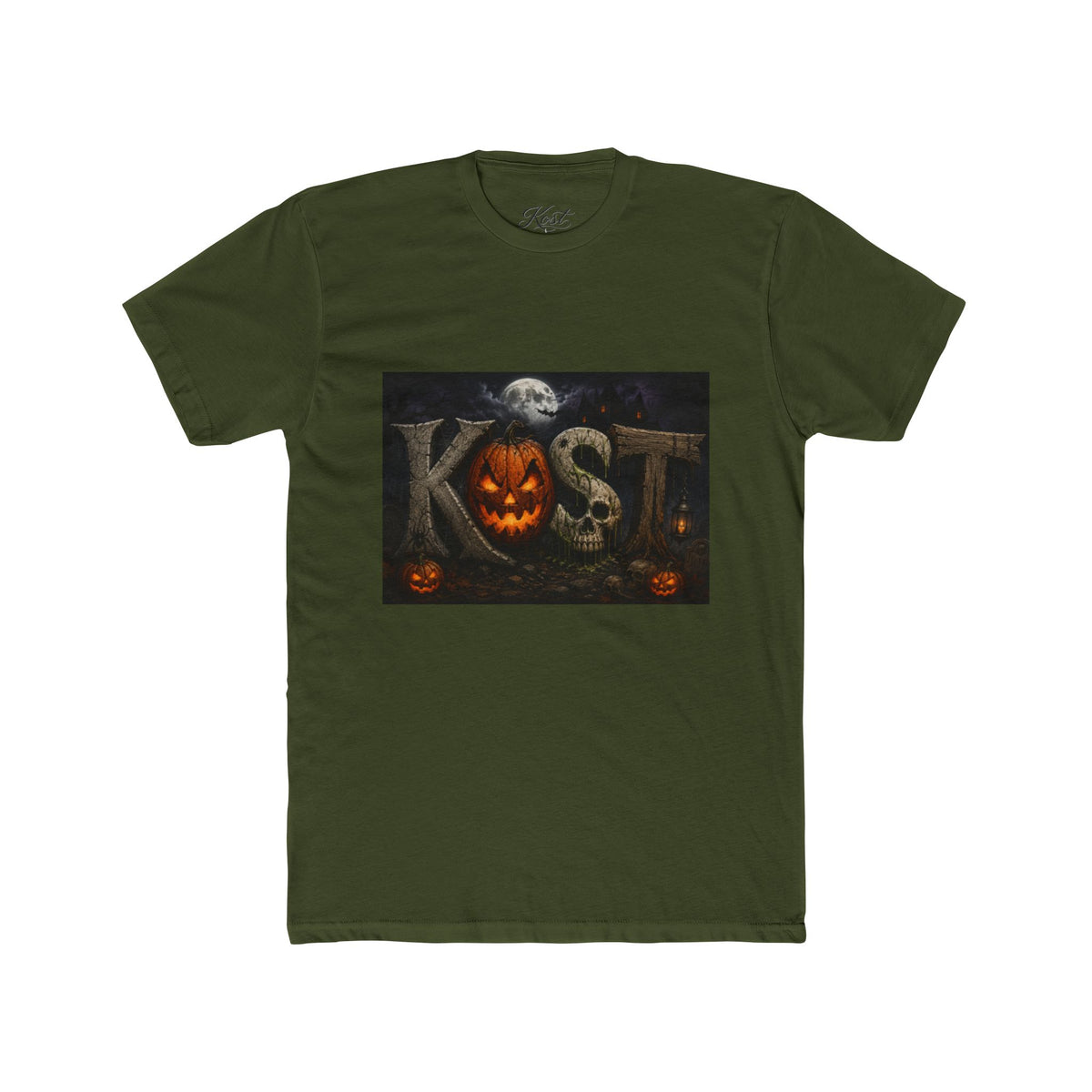 Halloween Pumpkin Skull Tee — KST Jack-O'-Lantern Graphic T-Shirt