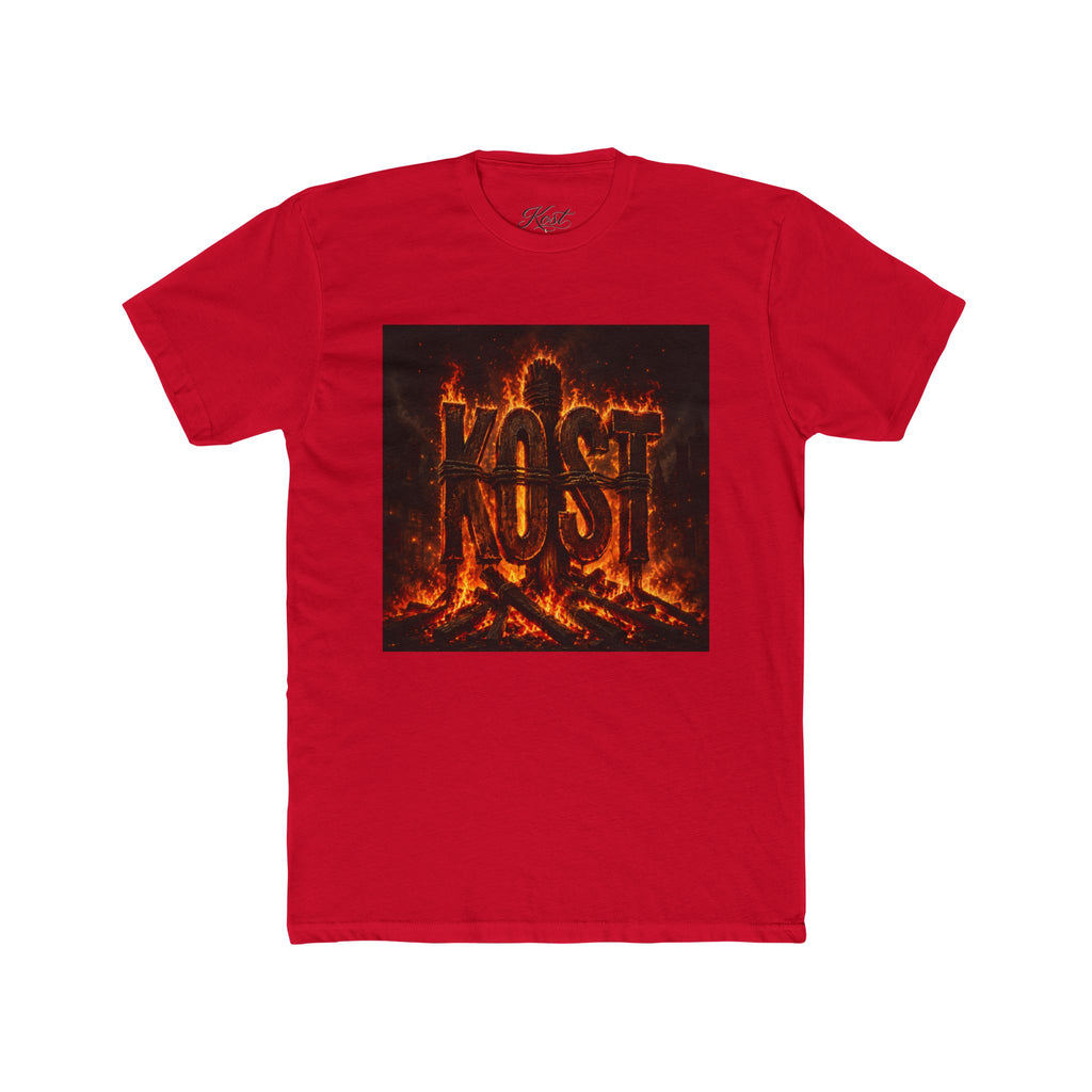 Crew Tee — 'KOST' Flaming Logo Graphic T-Shirt