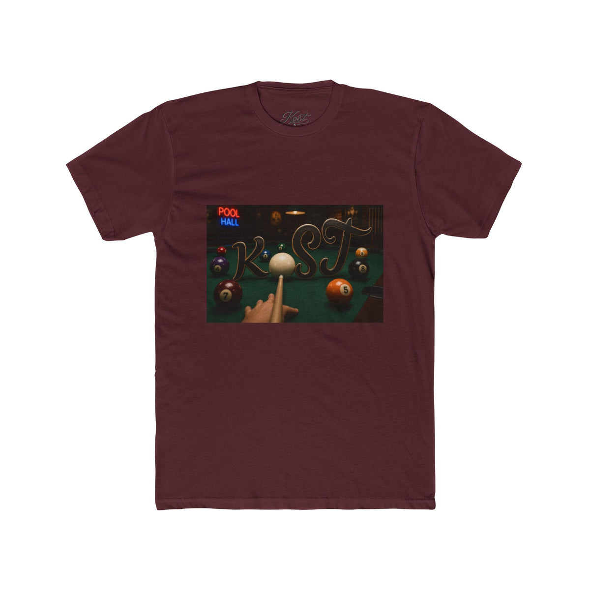 Pool Hall Vibes Tee — Retro Billiards Graphic T-Shirt