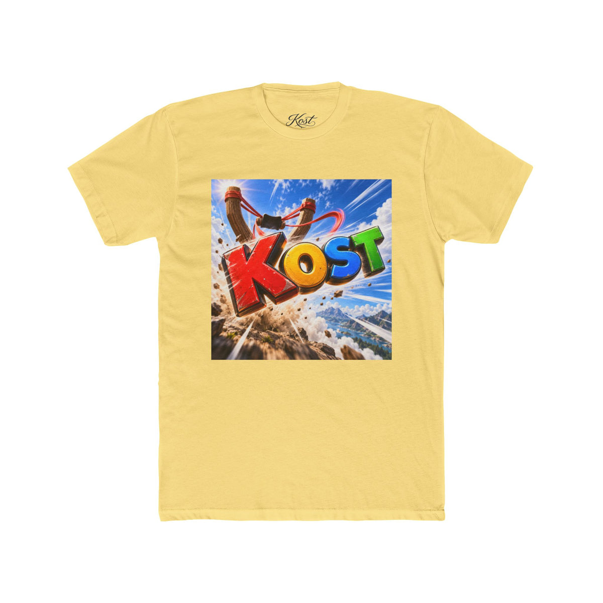 KOST Colorful Surf Graphic Tee — Beach Vibe Retro Logo T-Shirt