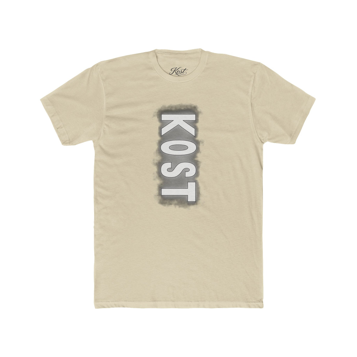 KOST Vertical Logo Tee — Grunge Vertical Graphic T-Shirt