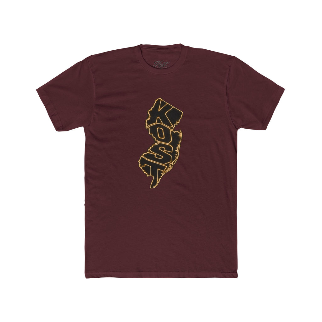 New Jersey Outline T-Shirt with 'KOP' Lettering – State Pride Tee