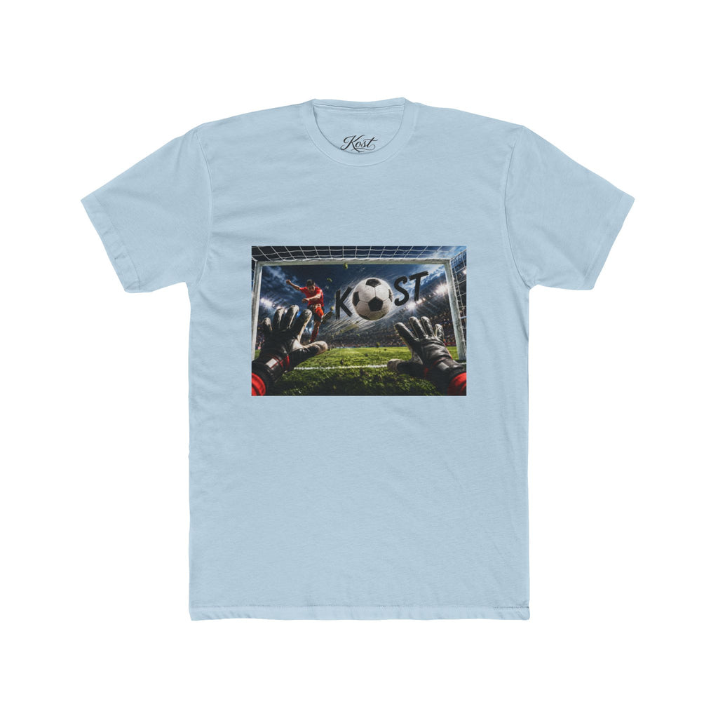 Soccer Goalkeeper Save T-Shirt — Action Soccer Scene Tee