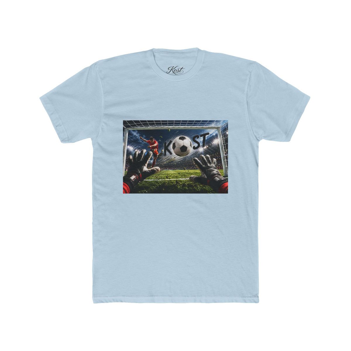 Soccer Goalkeeper Save T-Shirt — Action Soccer Scene Tee