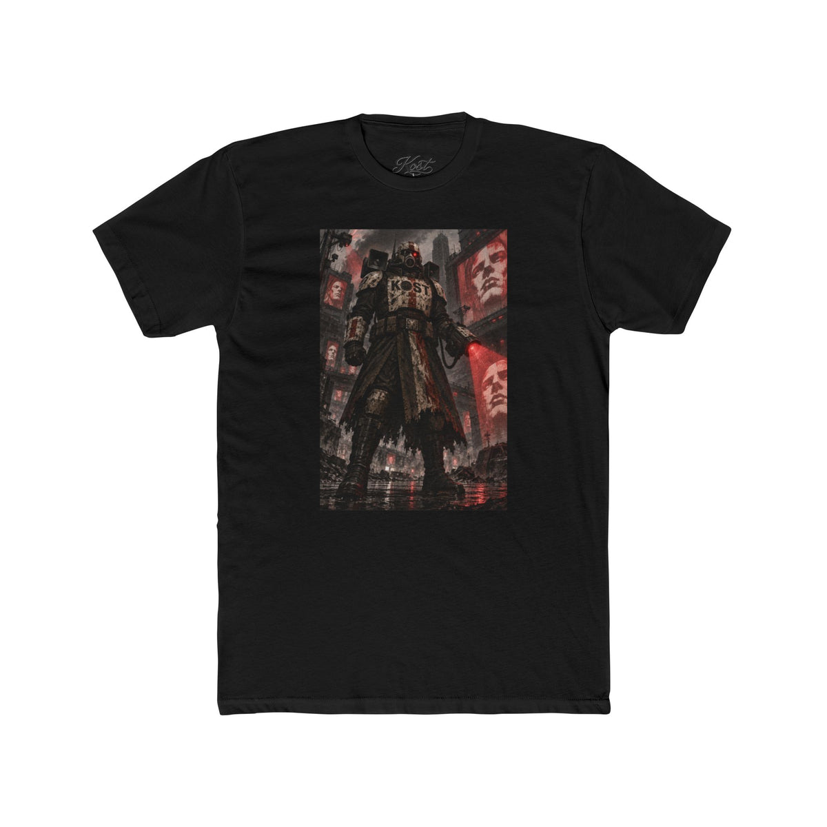 Anime Cyberpunk Tee — Shadow Ronin Cityscape Graphic
