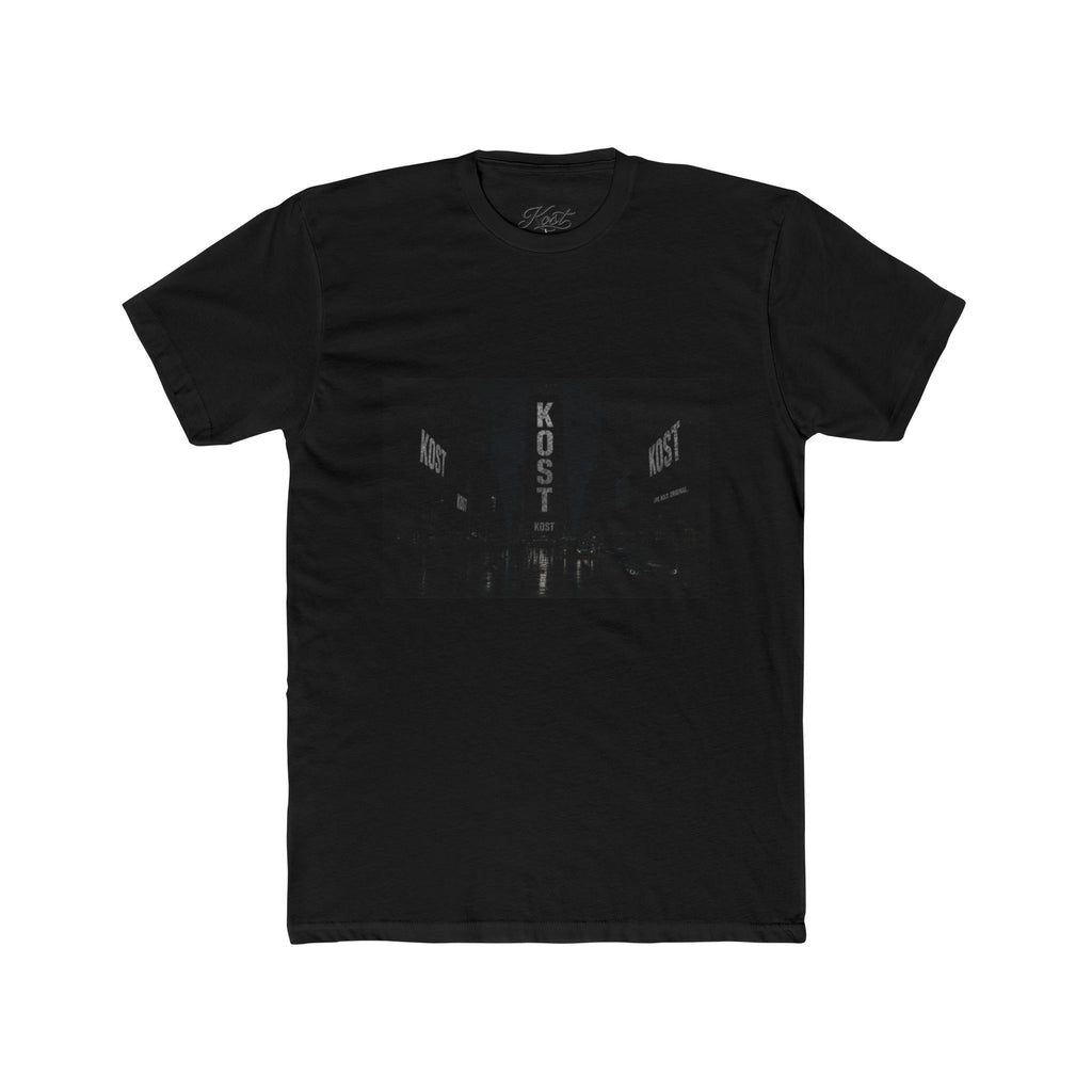 KOST Neon Sign Photo Tee — Vintage Urban Night Streetwear T-Shirt