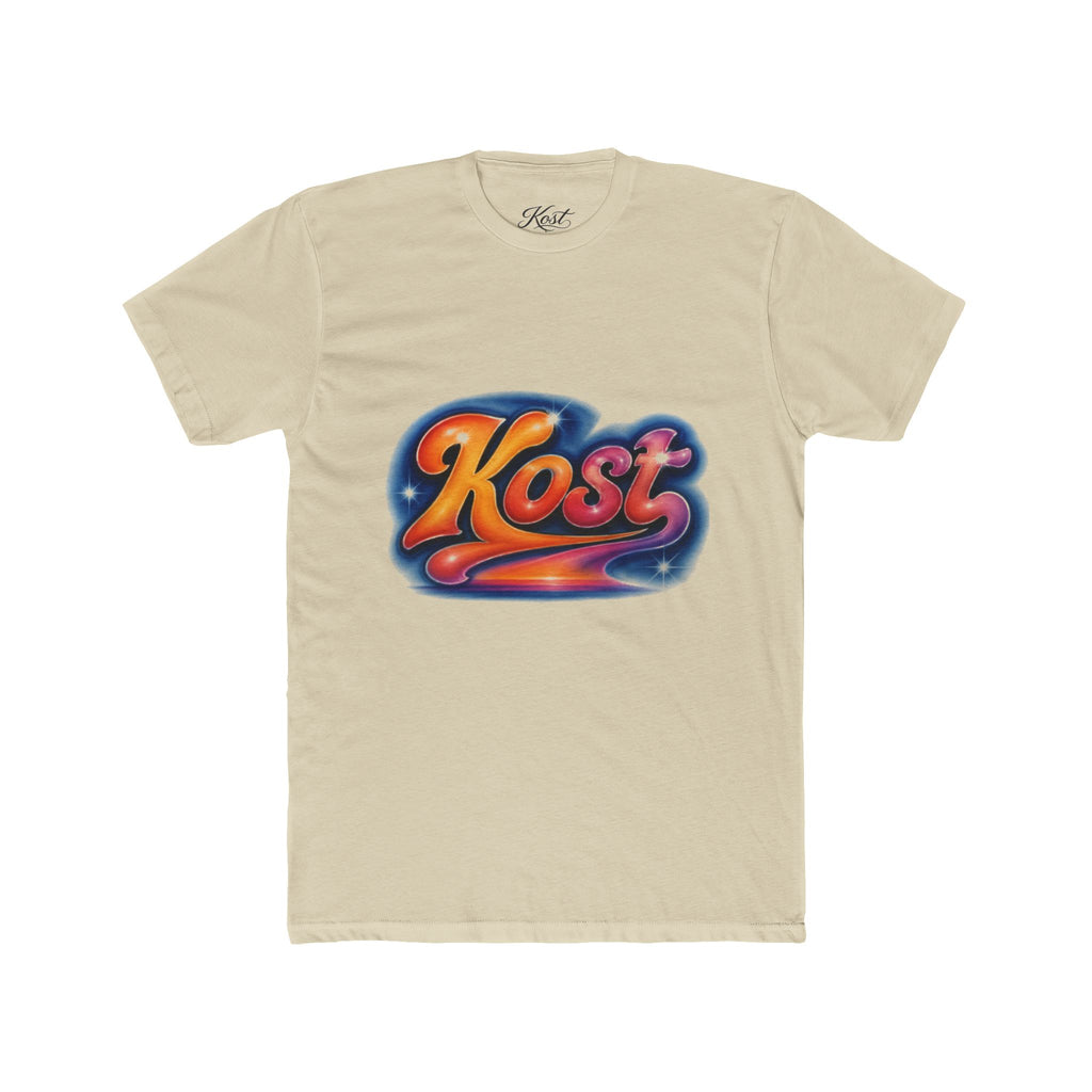 Retro 'Kost' Graphic Tee — Vintage Cosmic Logo T-Shirt