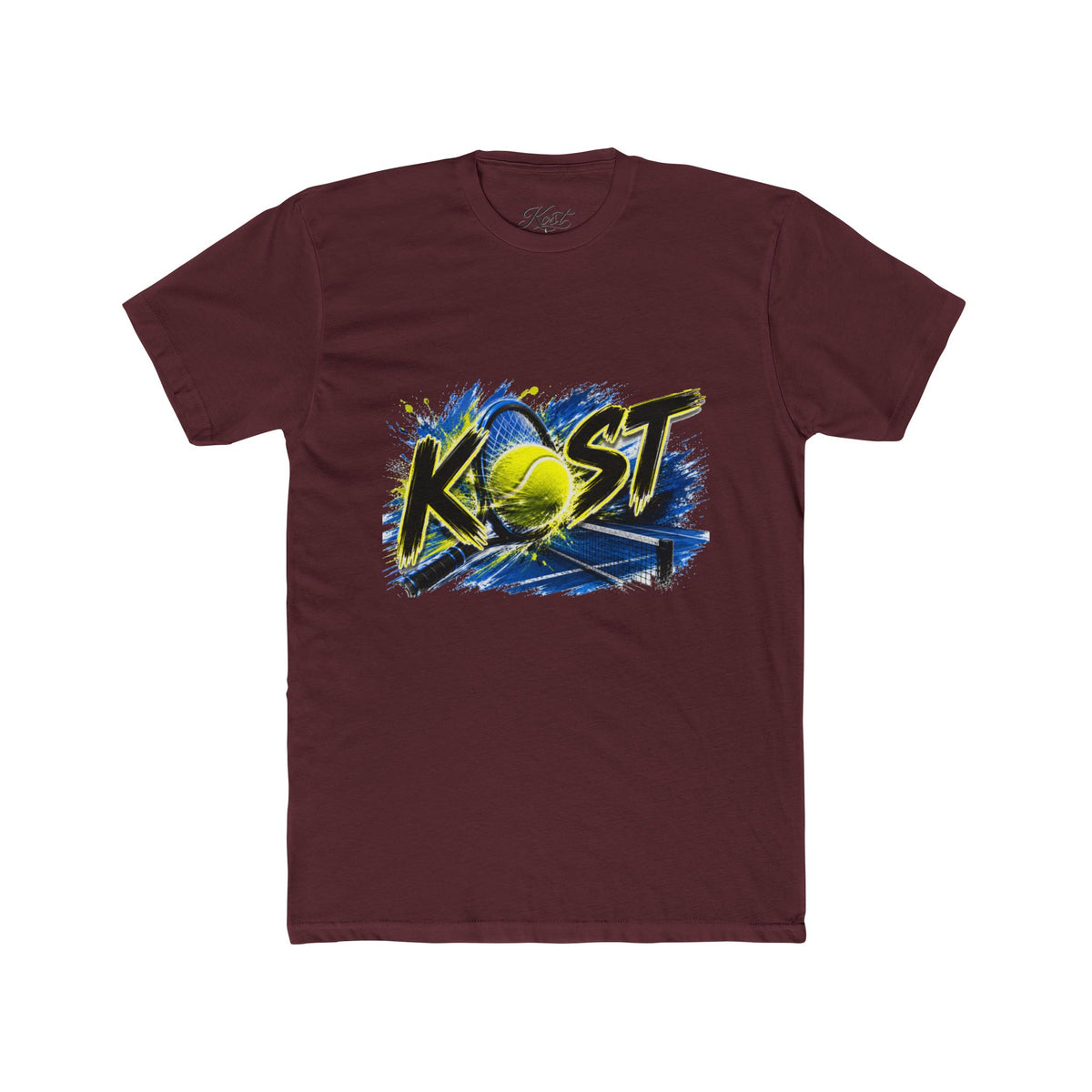 Tennis Graphic Tee — "KOST" Bold Tennis Ball Design