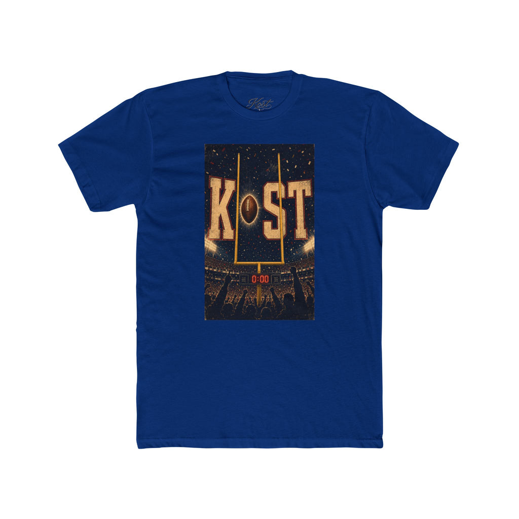 KOST Football Goal Tee — Vintage Stadium Graphic Crew Shirt