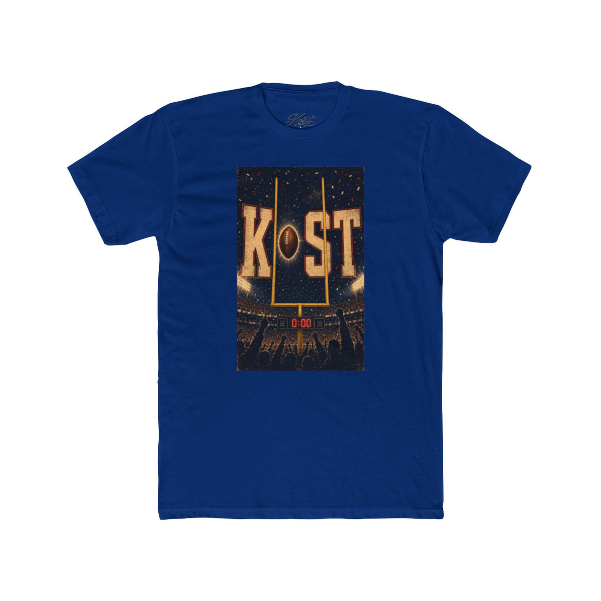 KOST Football Goal Tee — Vintage Stadium Graphic Crew Shirt