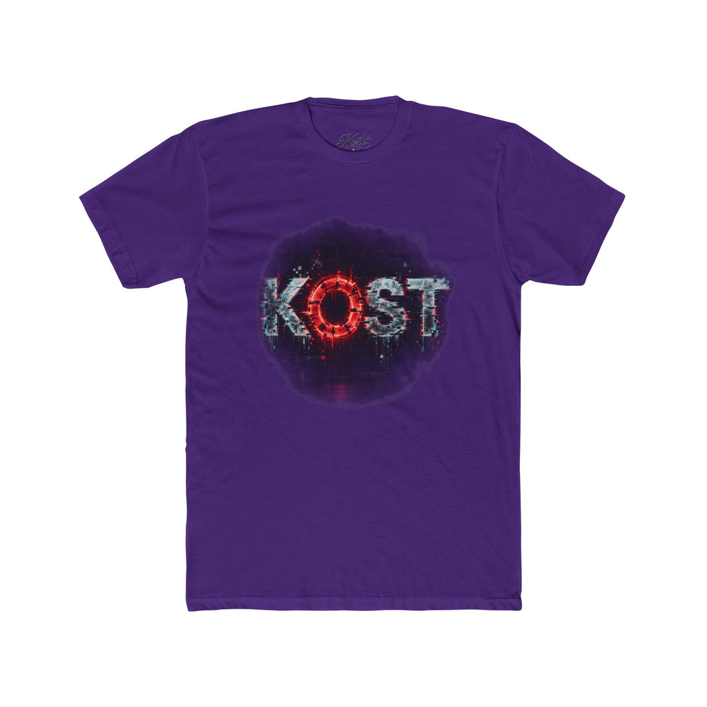 Lost Distressed Graphic Tee — 'LOST' Red & Blue Vintage Smoke Design