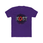 Lost Distressed Graphic Tee — 'LOST' Red & Blue Vintage Smoke Design