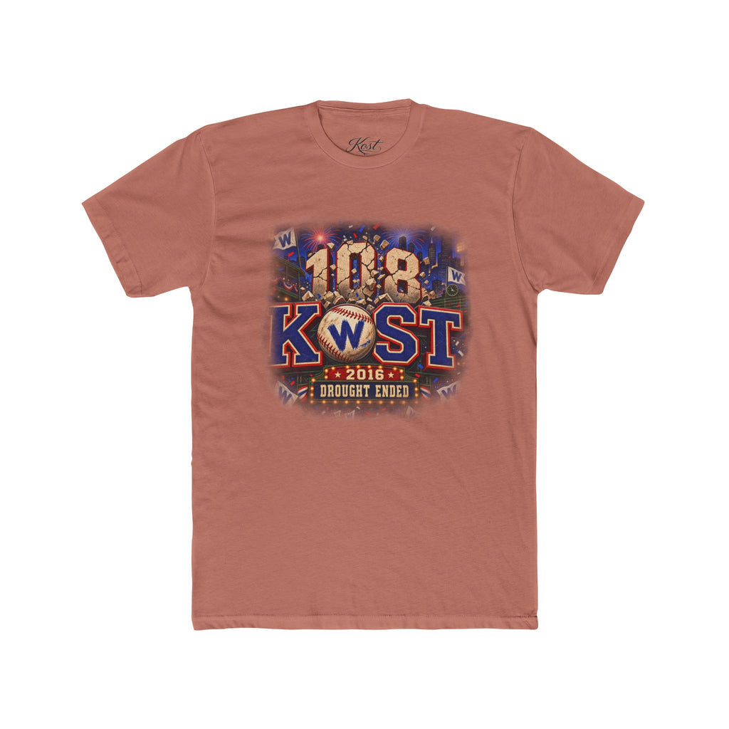 108 KWST Vintage Radio Tee — "Drought Ends" Retro Station Shirt