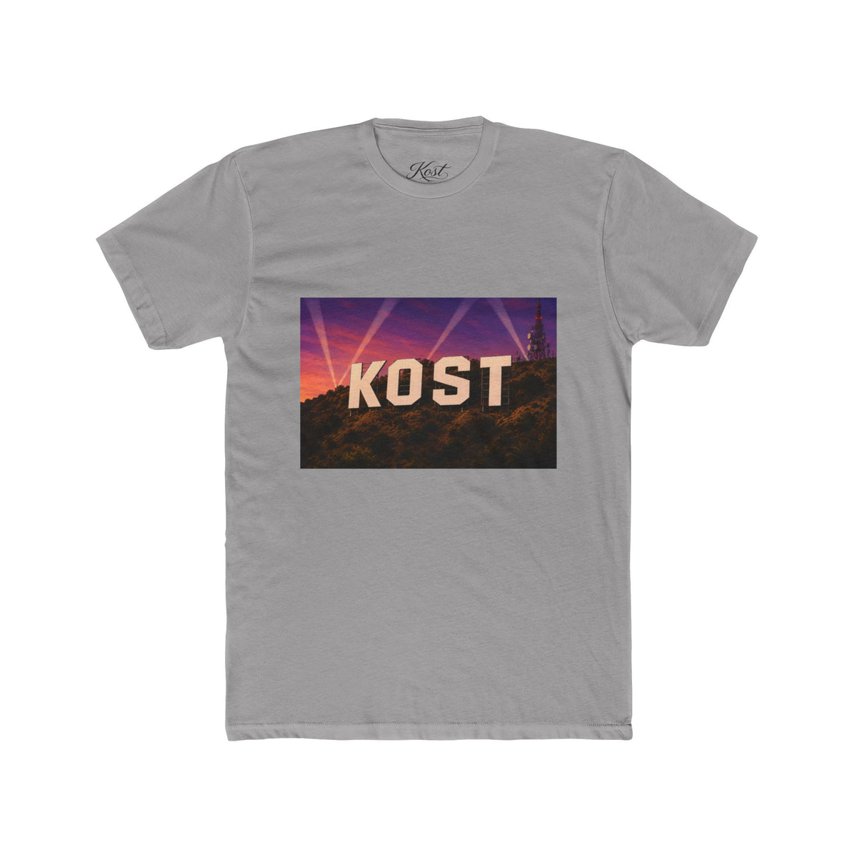KOST Hollywood Sign Tee — Retro Sunset Graphic T-Shirt