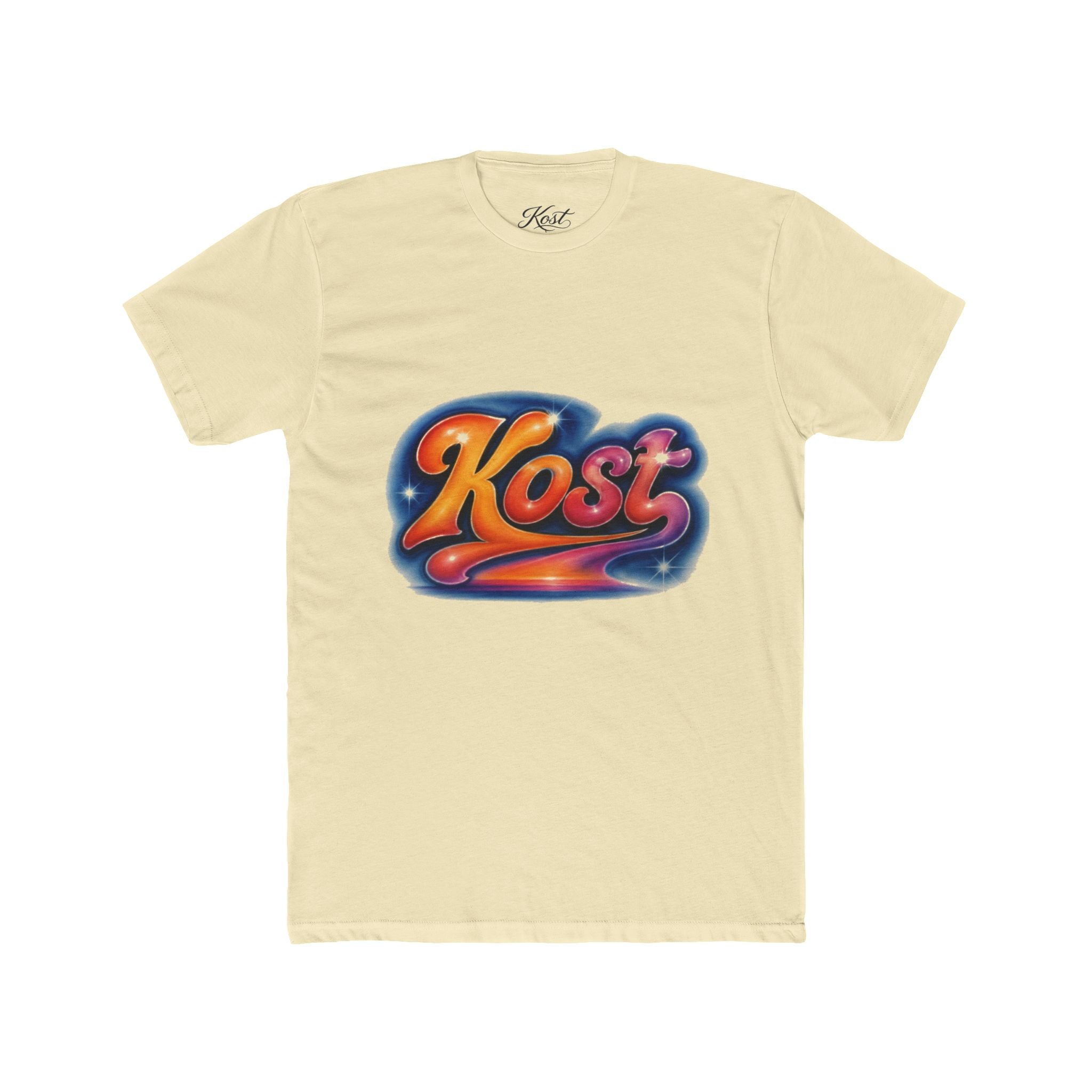 Retro 'Kost' Graphic Tee — Vintage Cosmic Logo T-Shirt