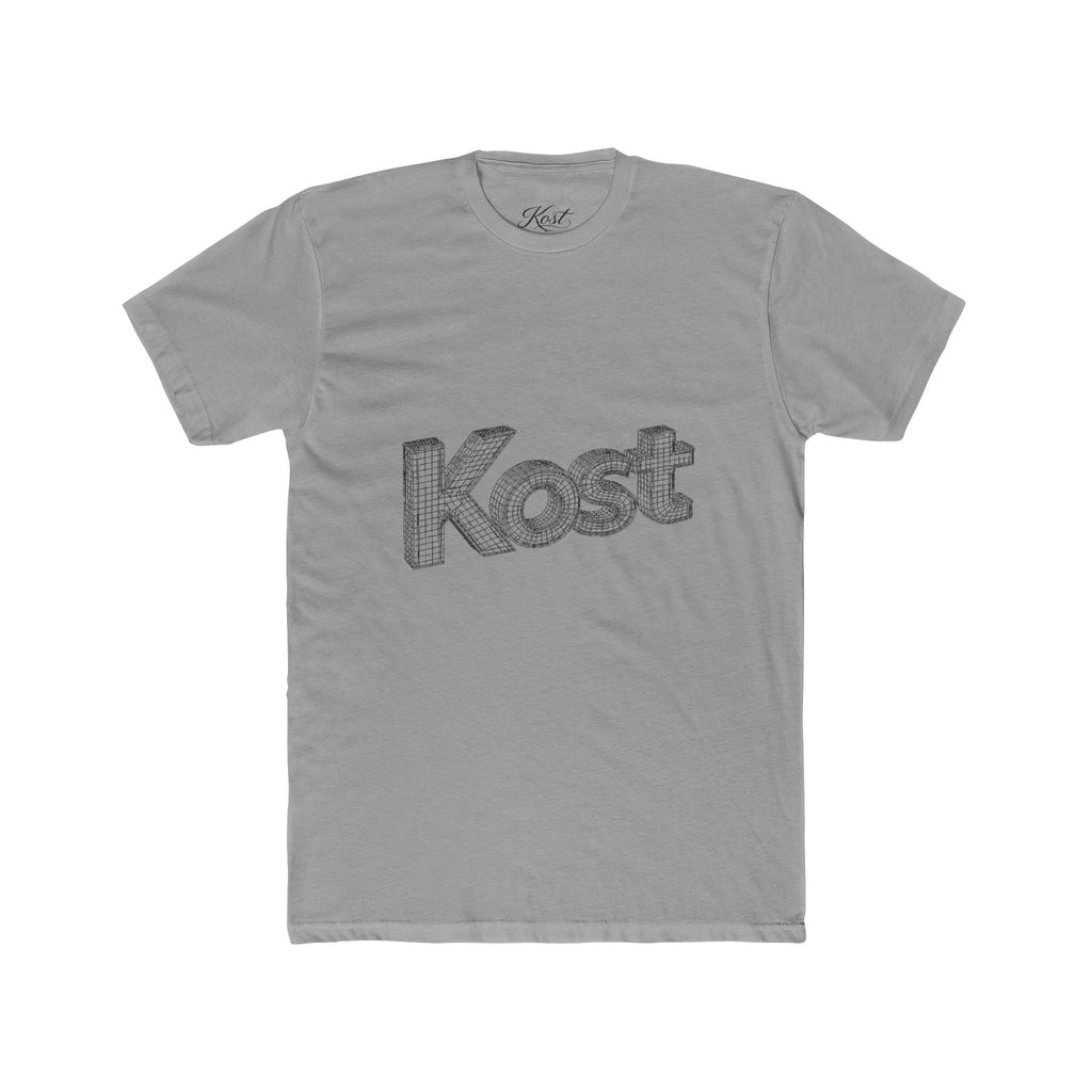 Kost 3D Script Tee — Vintage Wireframe Logo T-Shirt