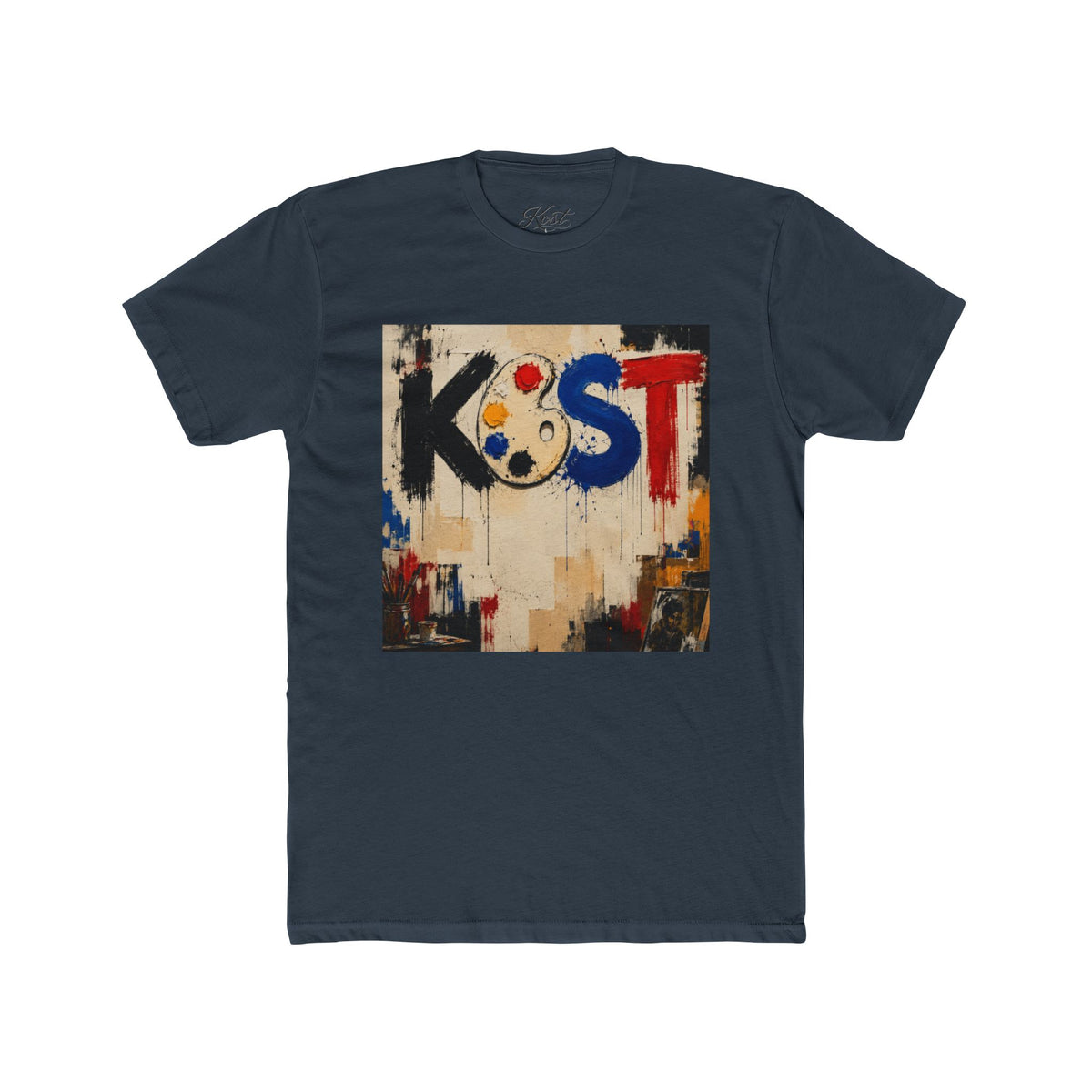 Artist Palette Tee — KOST Abstract Paint Graphic T-Shirt