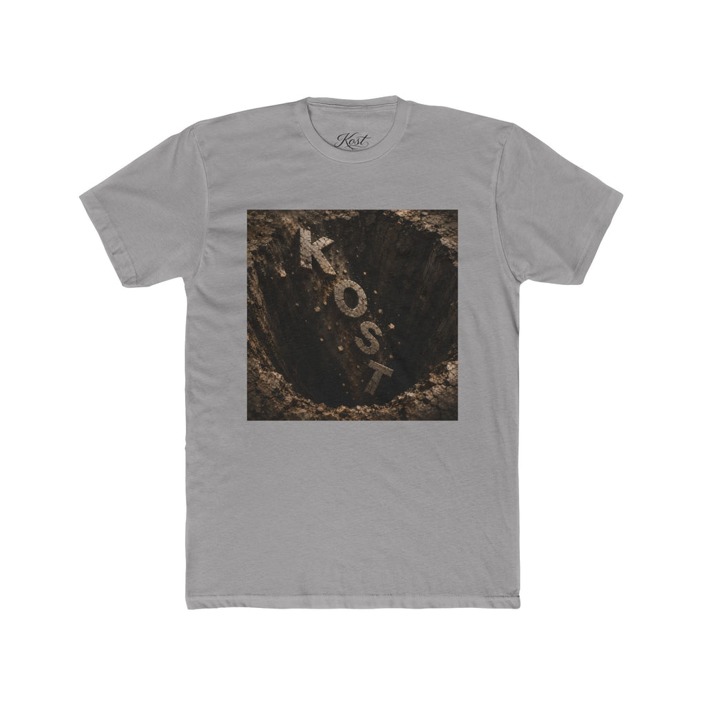 Lost Path Graphic Tee — Rustic “KOST” Stone Design