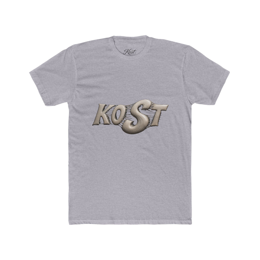 KOST Metallic Logo Tee - Retro Chrome Graphic T-Shirt