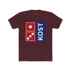 KOST Domino Logo Tee — Retro Red & Blue Graphic T-Shirt