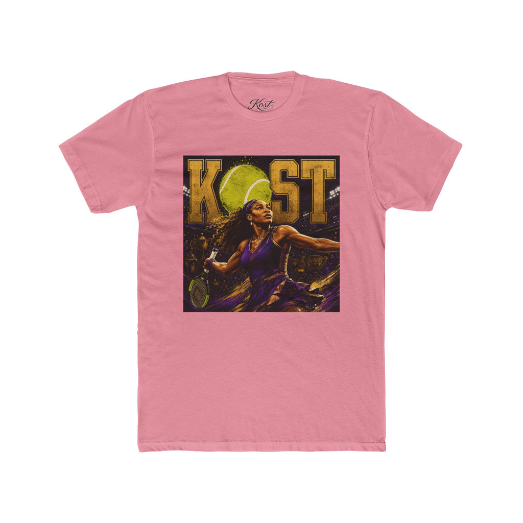 KOST Tennis Player Graphic Tee — Vintage Athlete Art Shirt