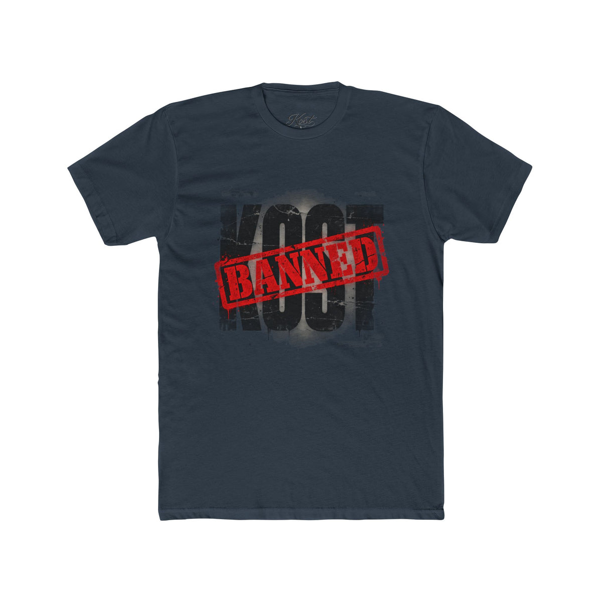 KOOT Graphic Tee — "BANNED" Stamp Distressed Streetwear T-Shirt
