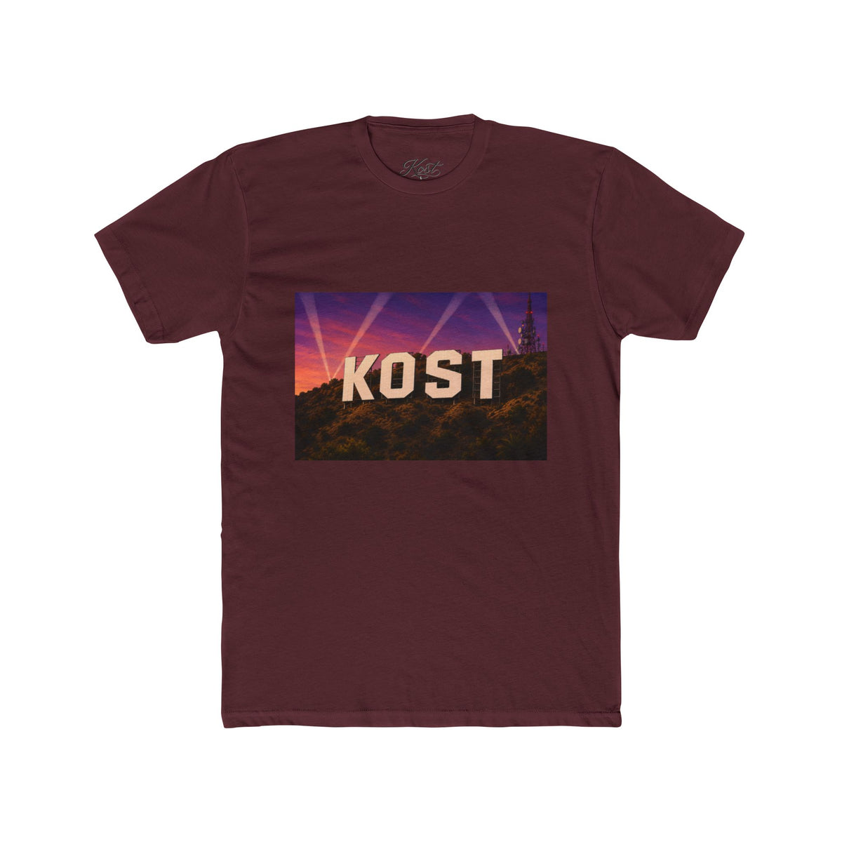 KOST Hollywood Sign Tee — Retro Sunset Graphic T-Shirt