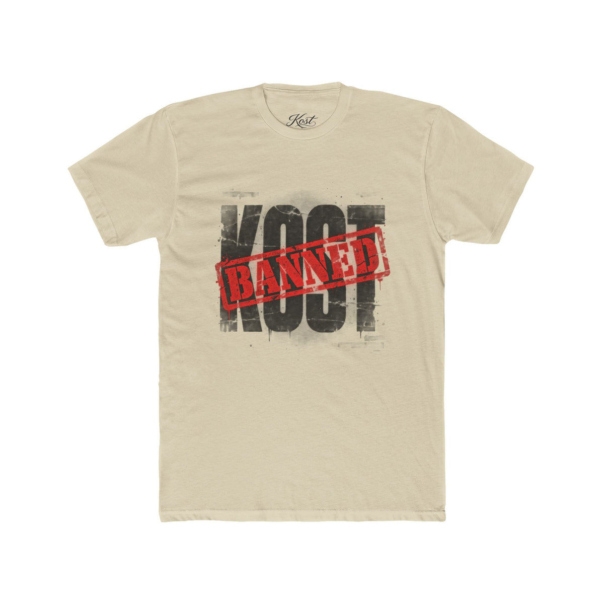 KOOT Graphic Tee — "BANNED" Stamp Distressed Streetwear T-Shirt