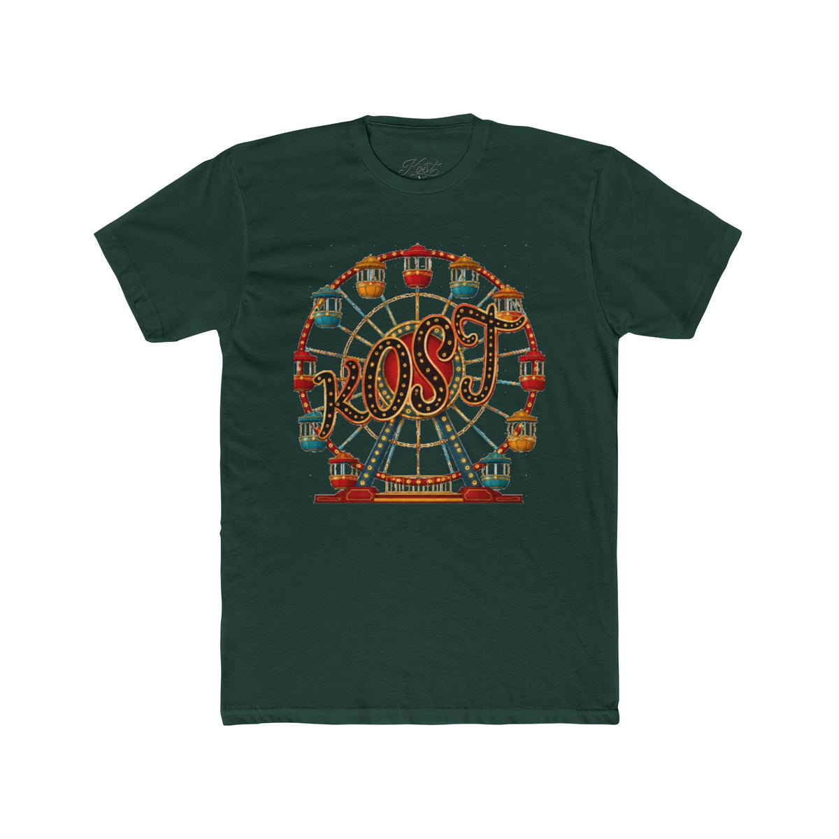Vintage Ferris Wheel Amusement Park Cotton Tee
