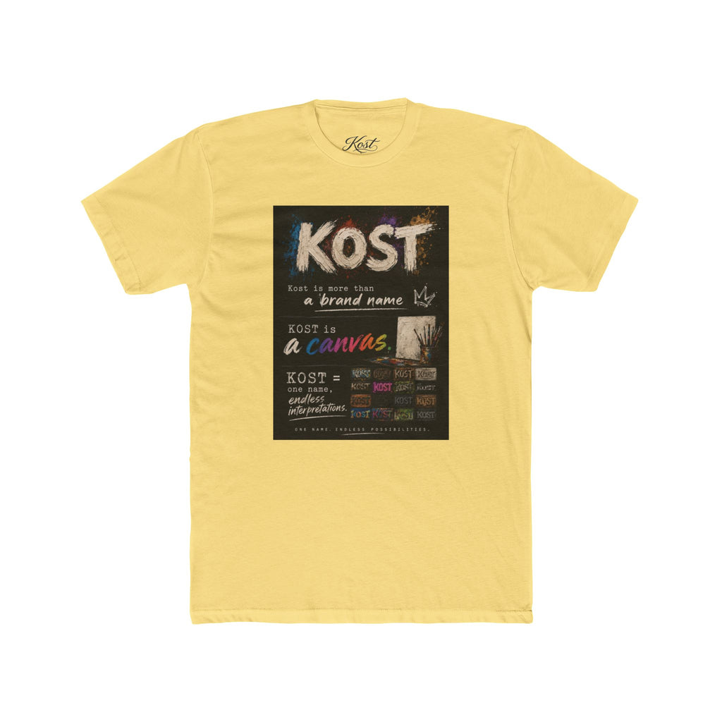 KOST Chalkboard Art T‑Shirt — Vintage Handwritten Graphic Tee