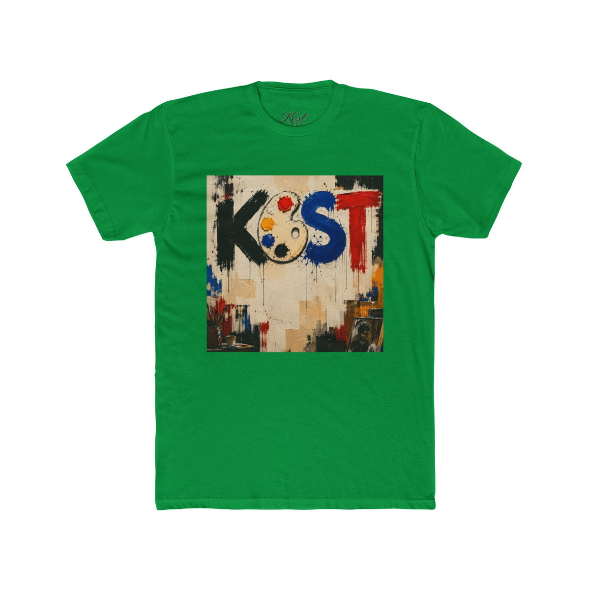 Artist Palette Tee — KOST Abstract Paint Graphic T-Shirt