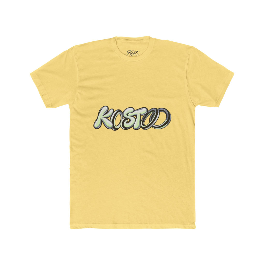 Graphic Tee — 'KOSTOD' Retro Bubble Letter Shirt