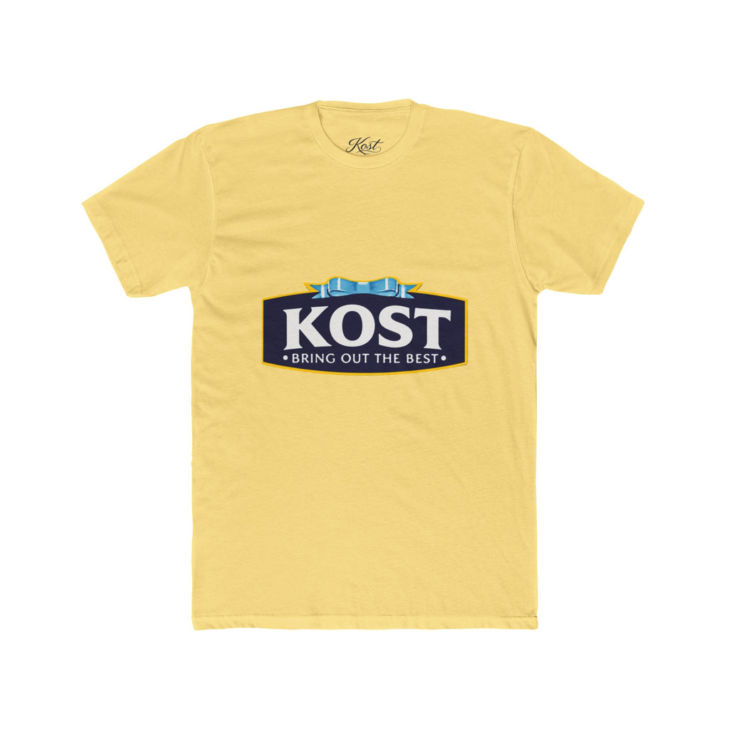 KOST Logo Tee — 'Bring Out The Best' Retro Badge Cotton T‑Shirt