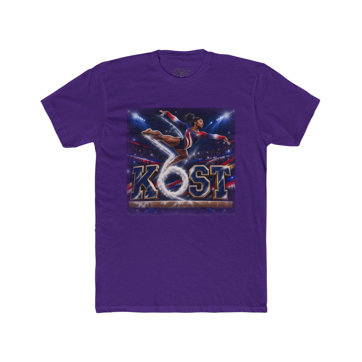 Surfing Skateboarder Graphic Tee — "KOST" Retro Skate Skatepark Shirt