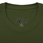 KOST Barcode Graphic Tee — Distressed Industrial Streetwear T‑Shirt