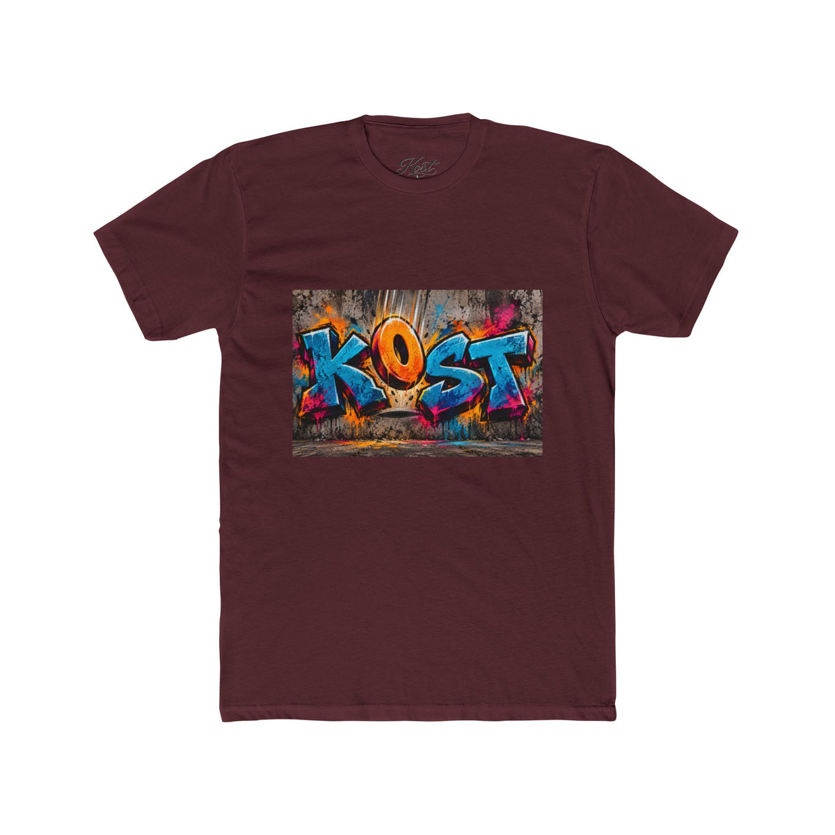 Graffiti 'KOST' Crew Tee — Colorful Urban Street Art T-Shirt