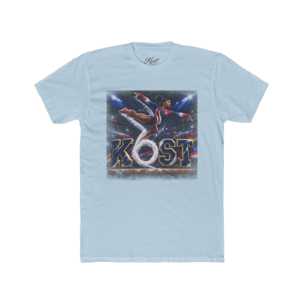 Surfing Skateboarder Graphic Tee — "KOST" Retro Skate Skatepark Shirt