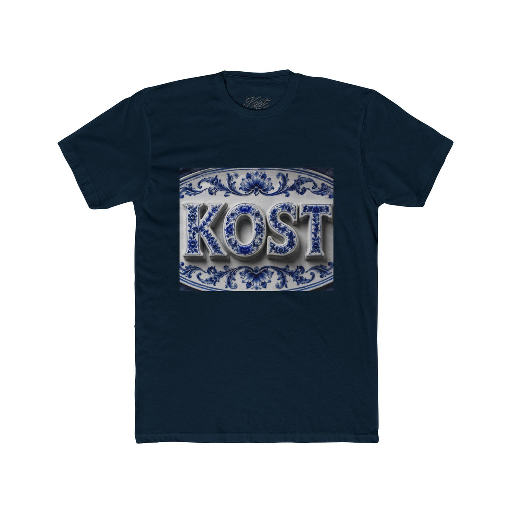 KOSTI Blue Ornamental Graphic T-Shirt