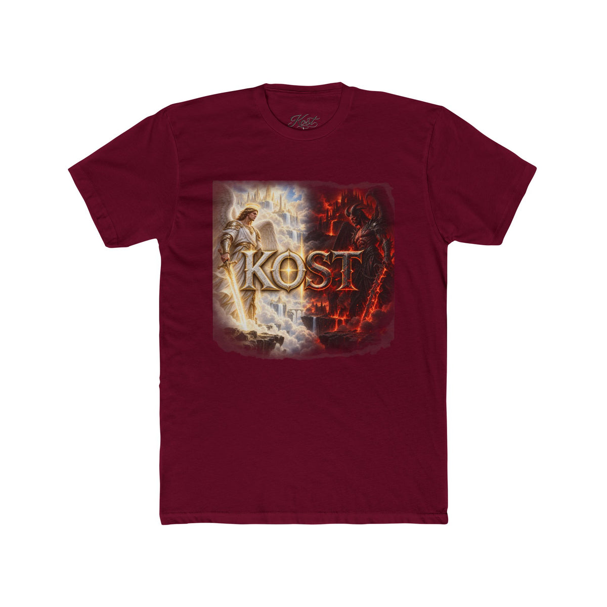 Angel vs Demon Graphic Tee — "KOST" Fantasy Battle T-Shirt