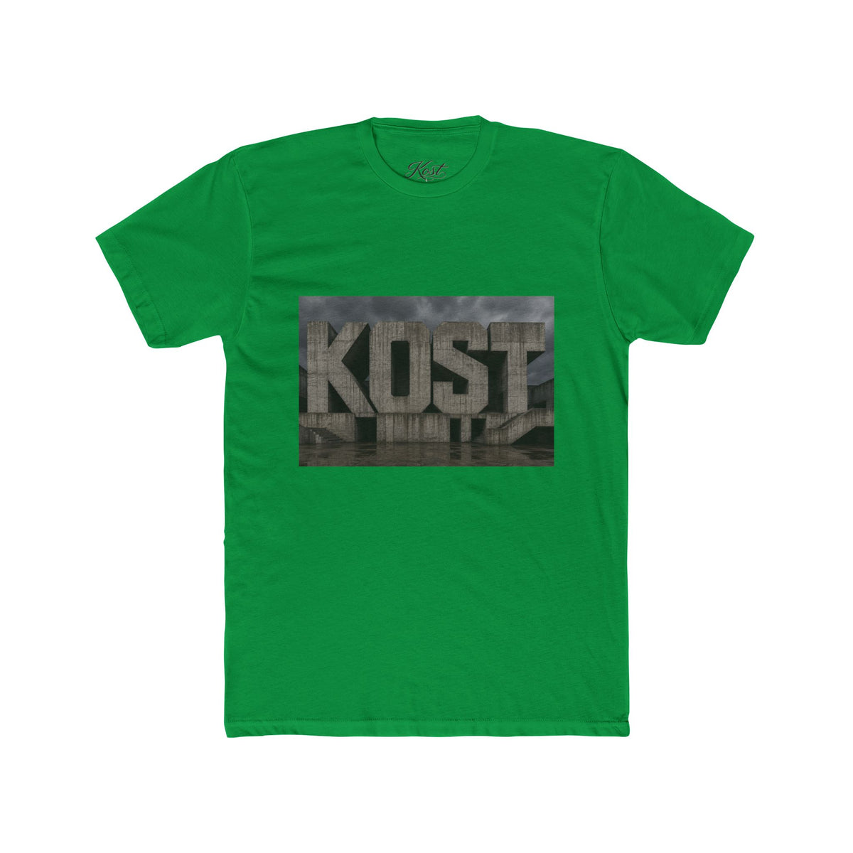 KOST Concrete Wall Graphic Tee — Urban Industrial Streetwear T-Shirt