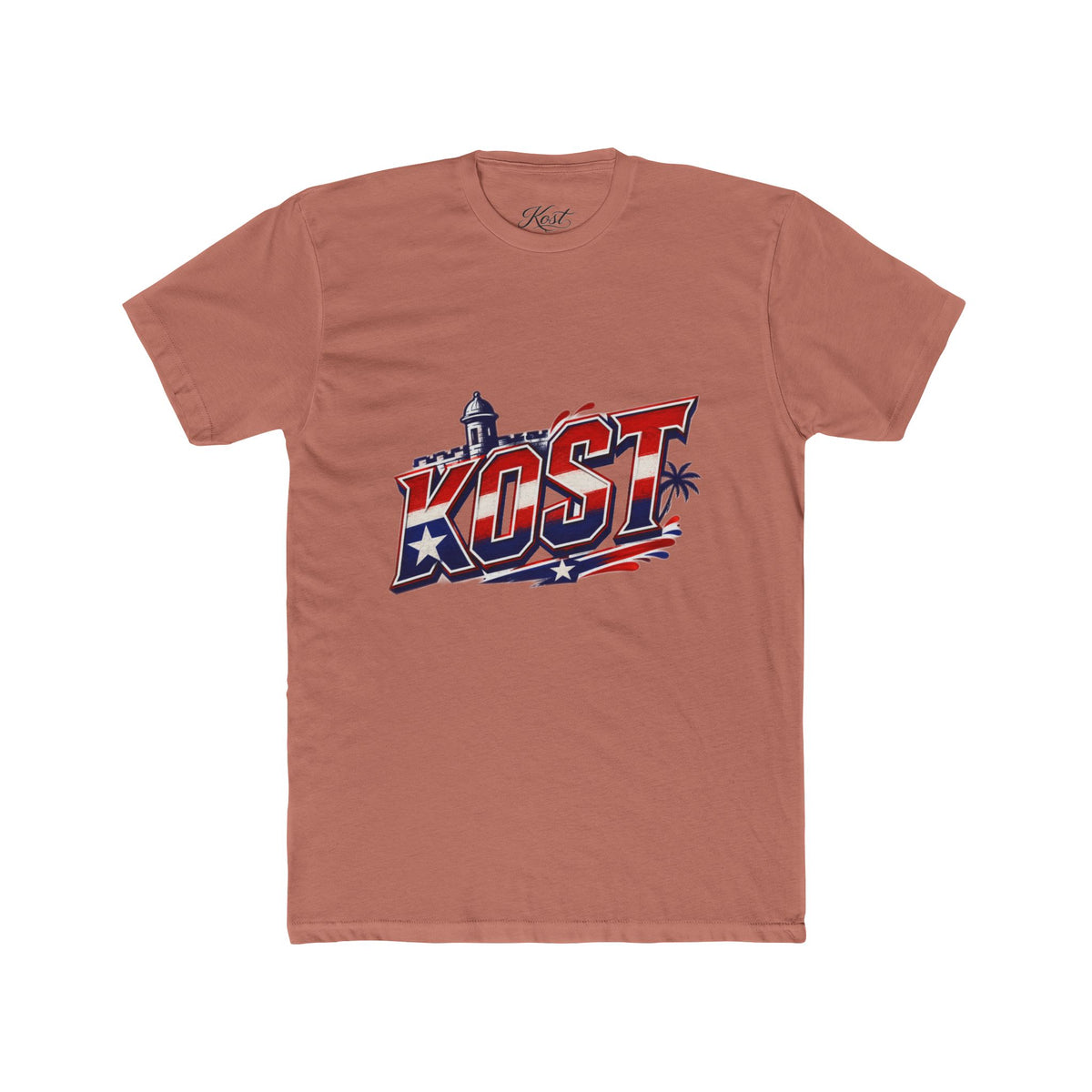 KOST Retro Palm Beach T-Shirt — Americana Surf Vibes