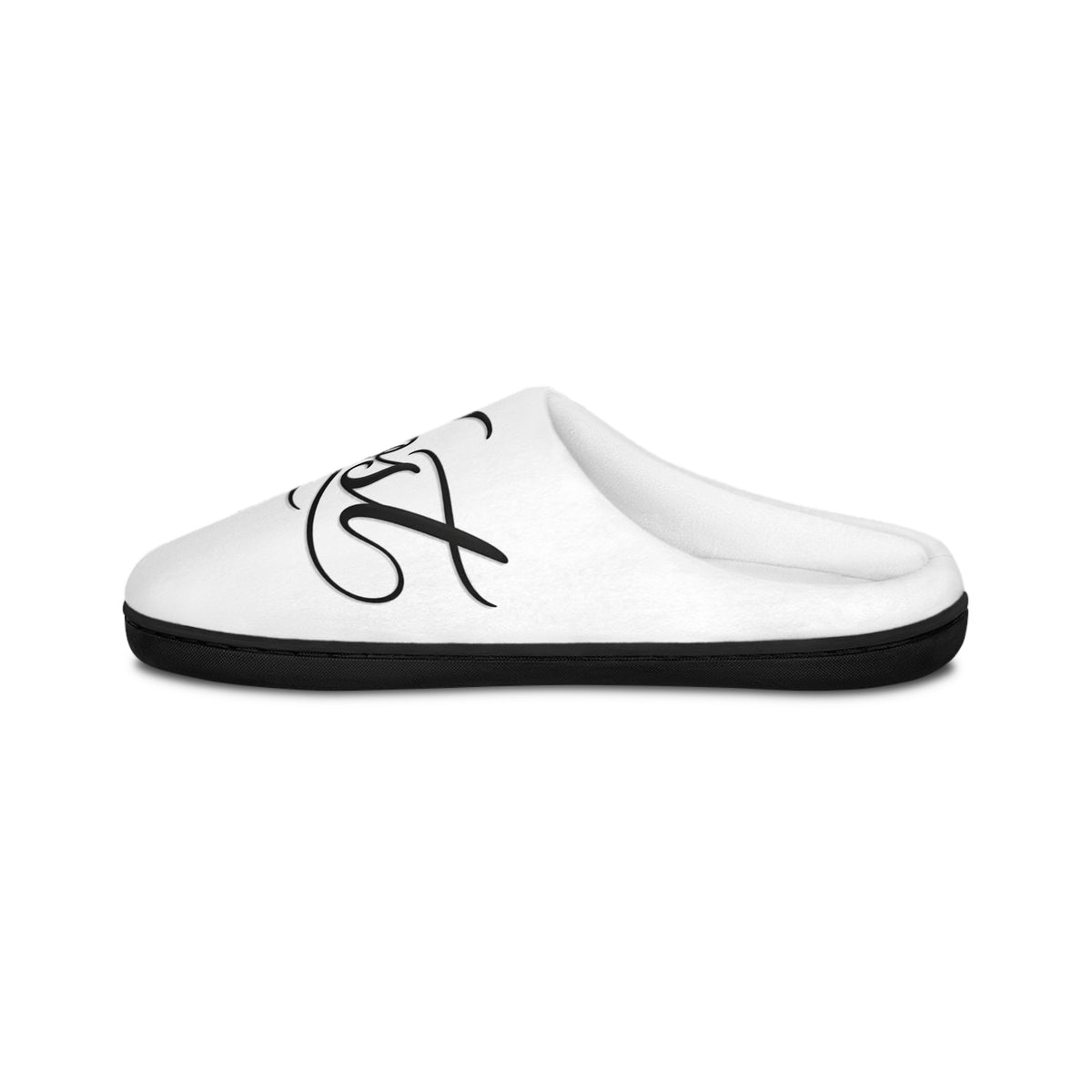 Women’s Indoor Slippers with Elegant Monogram Design