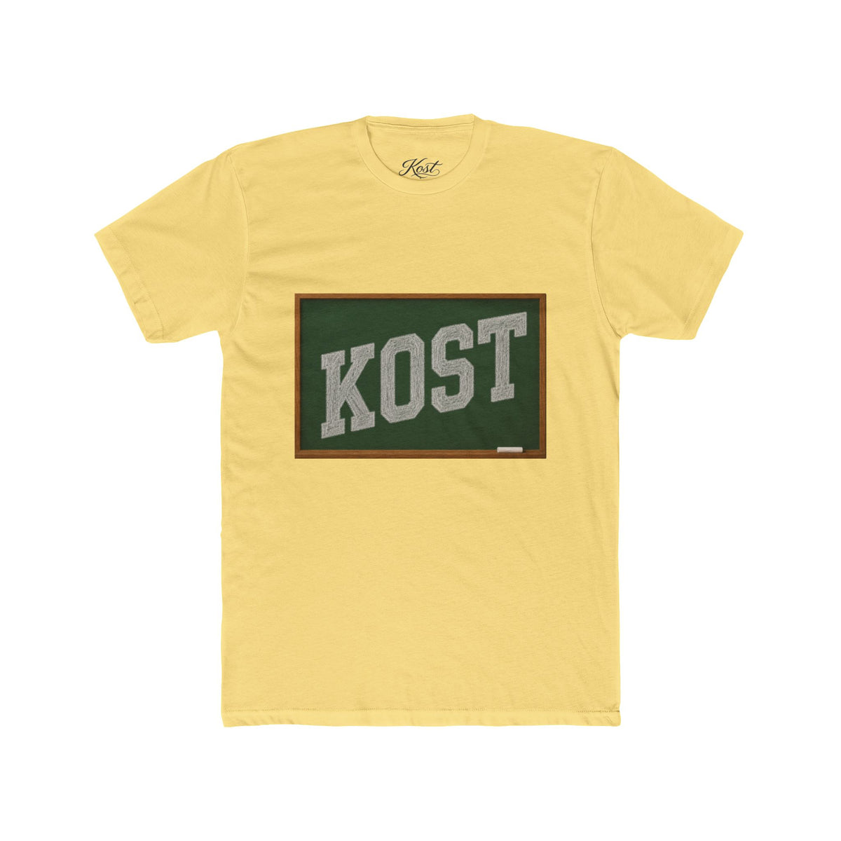 KOST Vintage Collegiate Tee — Retro Green Plaque Graphic