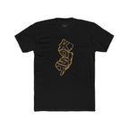 New Jersey KOSO State Outline Tee — Vintage Gold Script Jersey T-Shirt