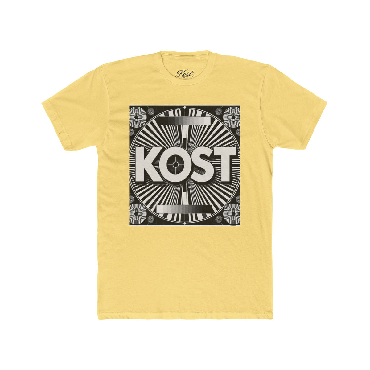 KOST Retro Test Pattern Tee — Vintage TV Signal Graphic T-Shirt